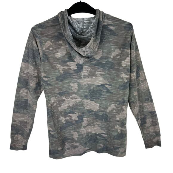 Graceland Home Of Elvis Lightweight Zip Up Hooded Green Camo Long Sleeve Size L - Picture 2 of 7